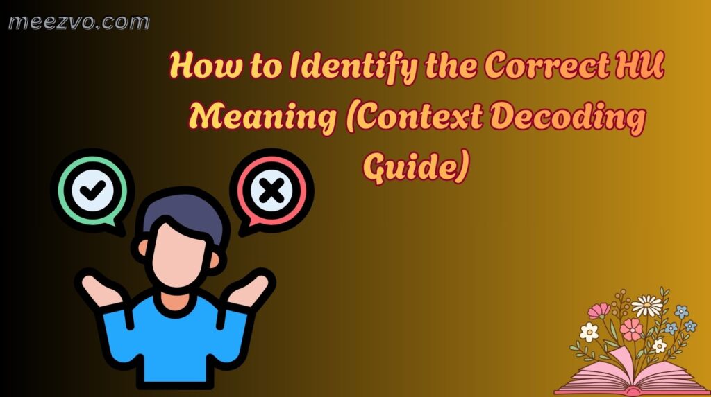 How to Identify the Correct HU Meaning (Context Decoding Guide)