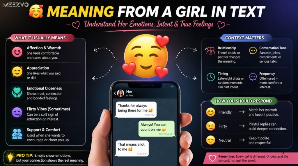 🥰 Meaning from a Girl In Text: Complete Guide To Emotions, Intent, And Real Context