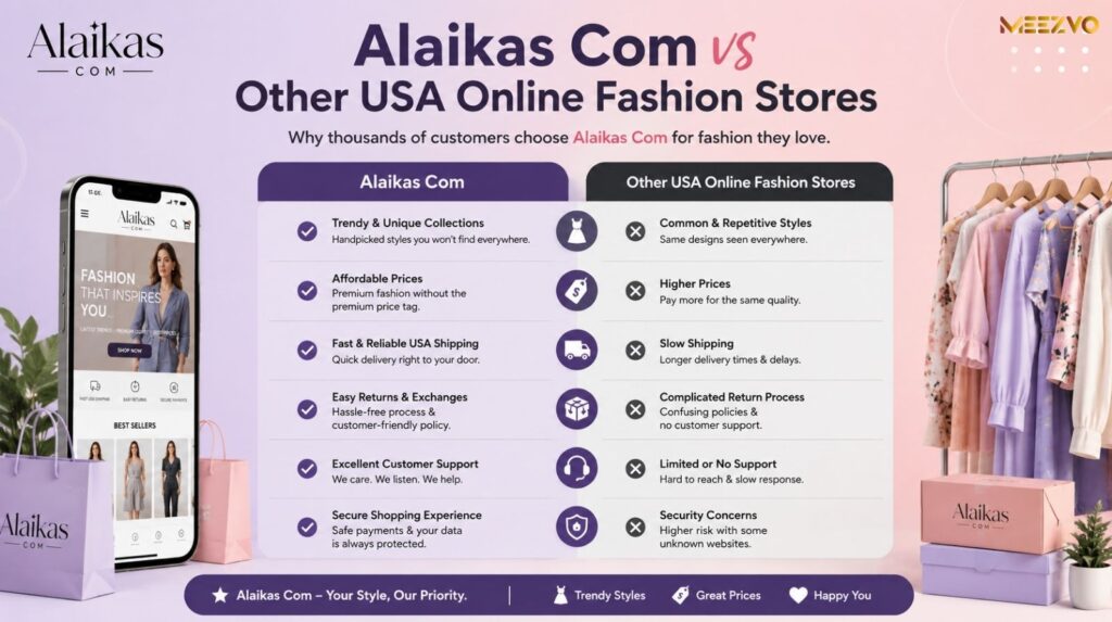 Alaikas Com vs Other USA Online Fashion Stores