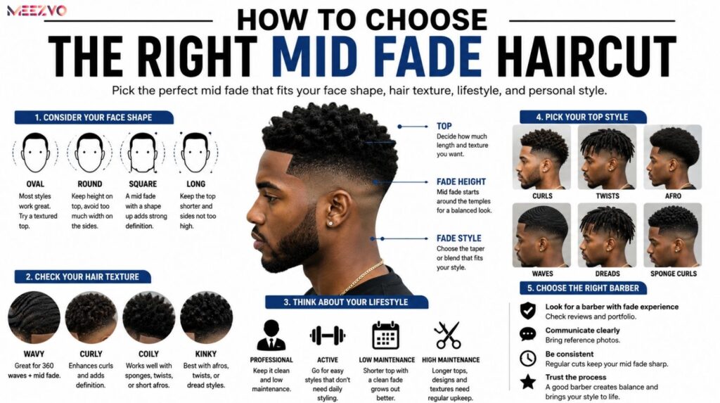 How to Choose the Right Mid Fade Haircut