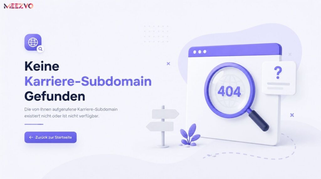 Keine Karriere-Subdomain Gefunden | Error Explained & Fixed (Complete Troubleshooting Guide)