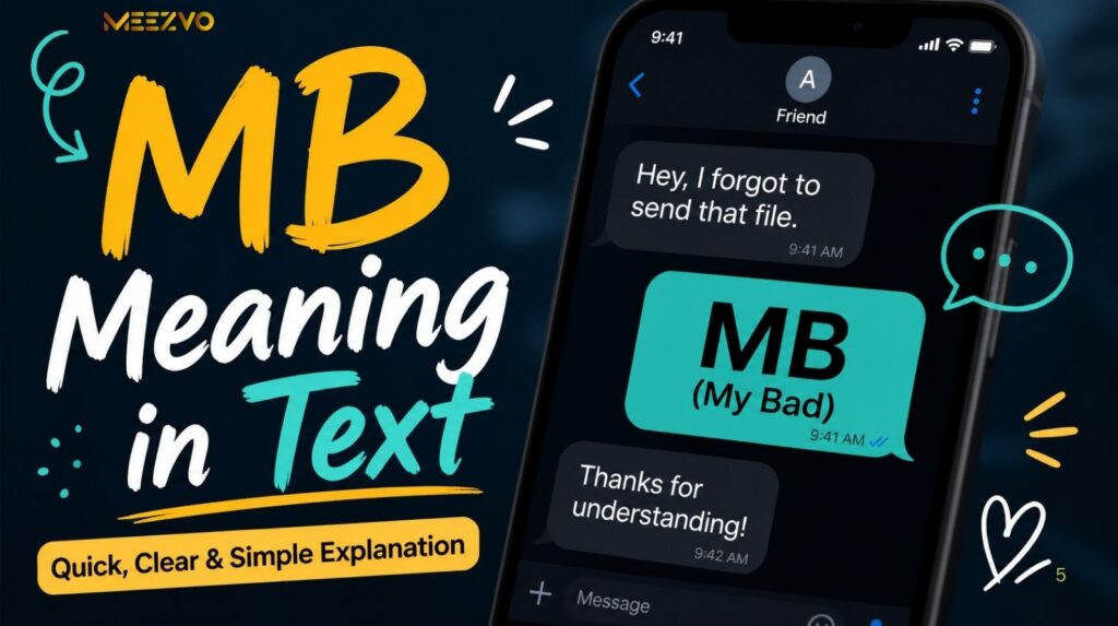 MB Meaning In Text: Complete 2026 Guide To “My Bad”, Slang Usage & Real Contexts