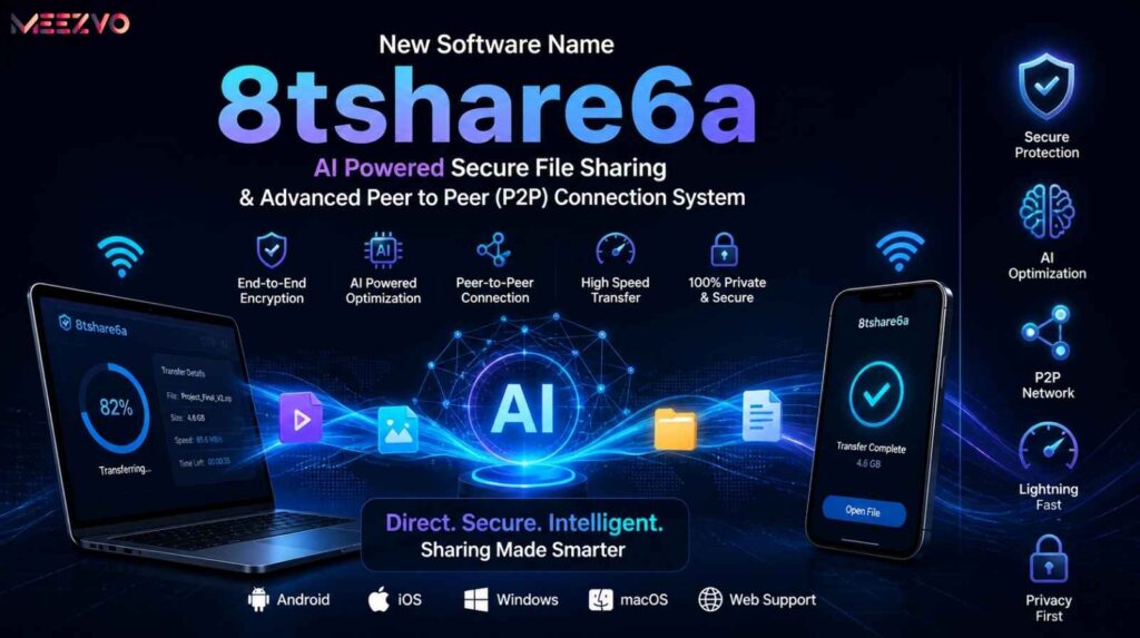 New Software Name 8tshare6a: AI Powered Secure File Sharing and Advanced Peer to Peer(P2P) Connection System