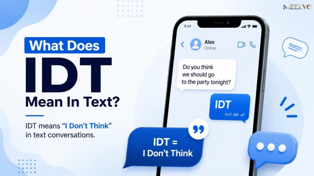 What Does IDT Mean In Text? Simple Definition, Examples & Usage (2026 Guide)